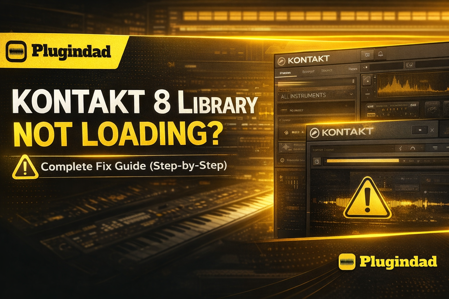 kontakt 8 library not loading